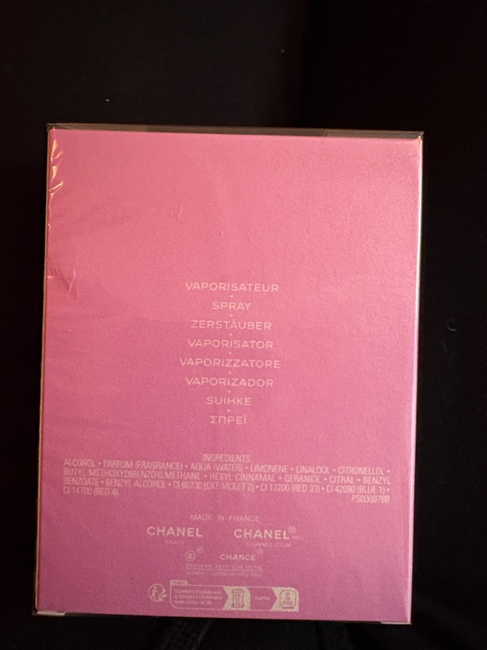 CHANEL Chance Eau Splendide Pink & Gold Box - Picture 2 of 3